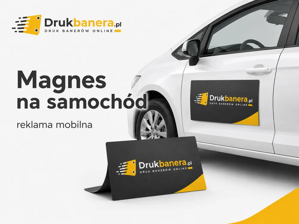 Magnes reklamowy na drzwi samochodu